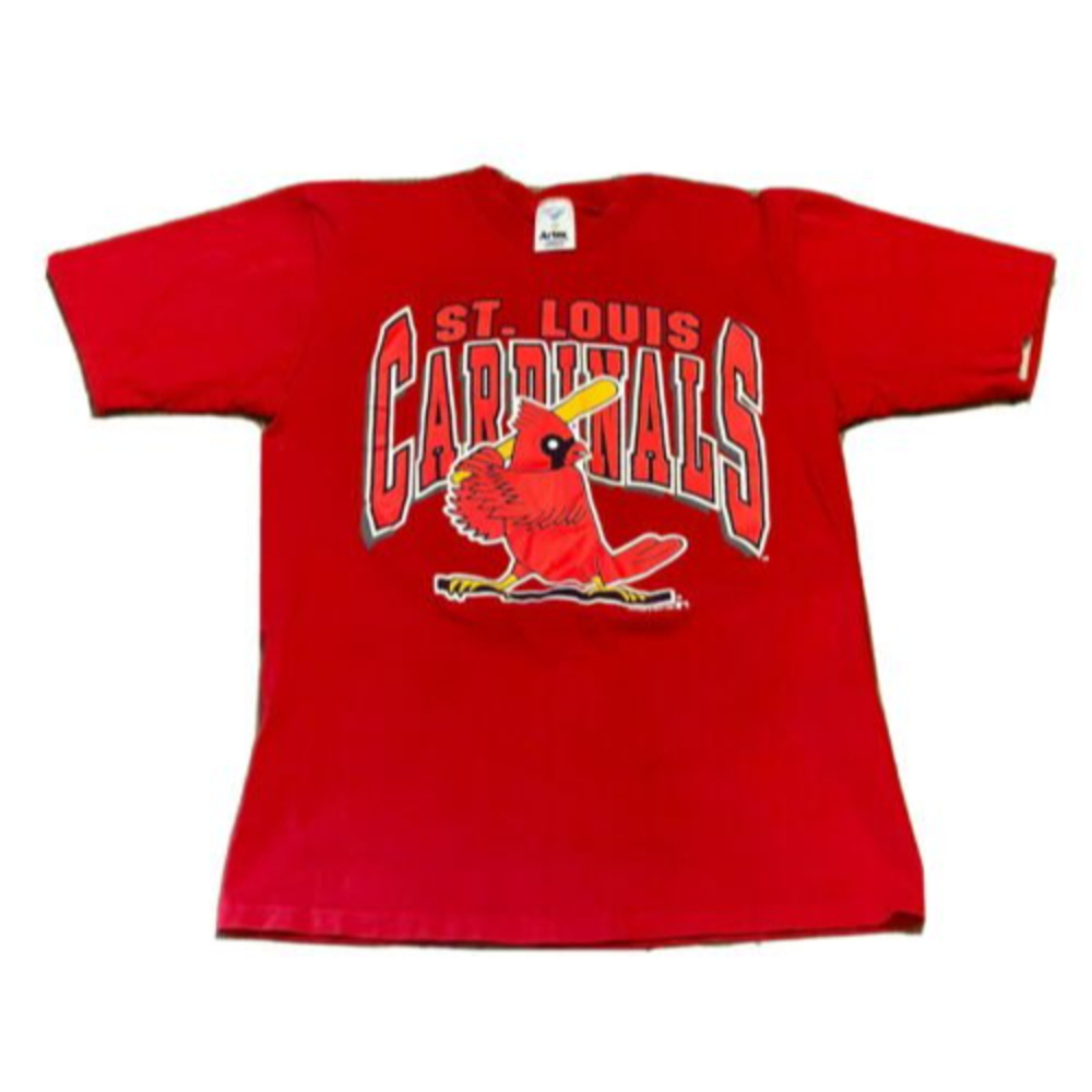 Vintage 1991 St. Louis Cardinals Short Sleeve Single Stitch T-Shirt Medium Red